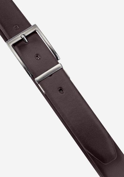 Burnt Brown Double-Face Spanish Genuine Leather Belt