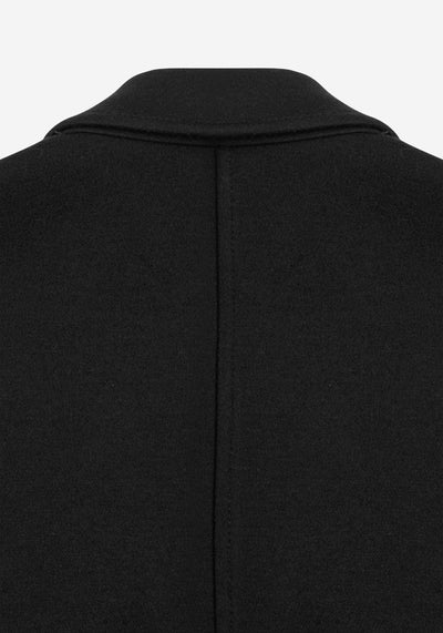 Midnight Black Boiled Wool Jacket