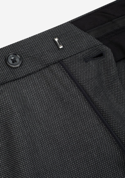 Graphite Grey Dotted Poly Suit