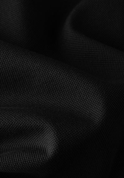 Raven Black Cotton Polo Shirt