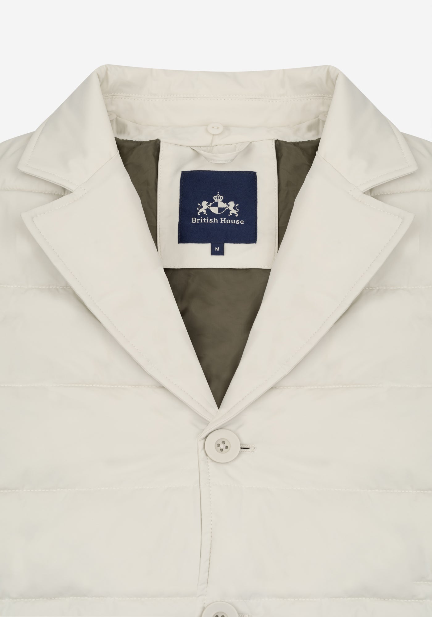 Fog White Padded Polyamide Jacket