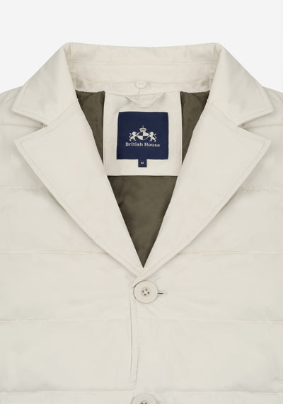 Fog White Padded Polyamide Jacket