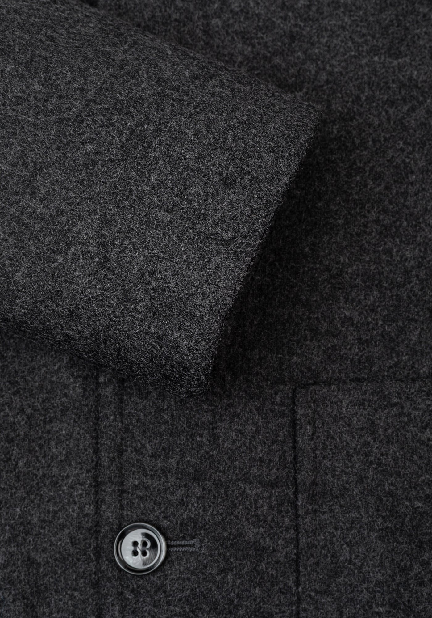 Skylight Grey Boiled Wool Jacket