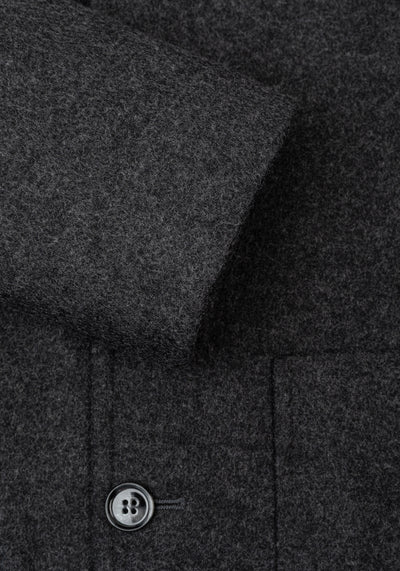 Skylight Grey Boiled Wool Jacket