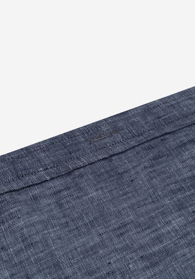 Charcoal Indigo Belgian Linen Shirt