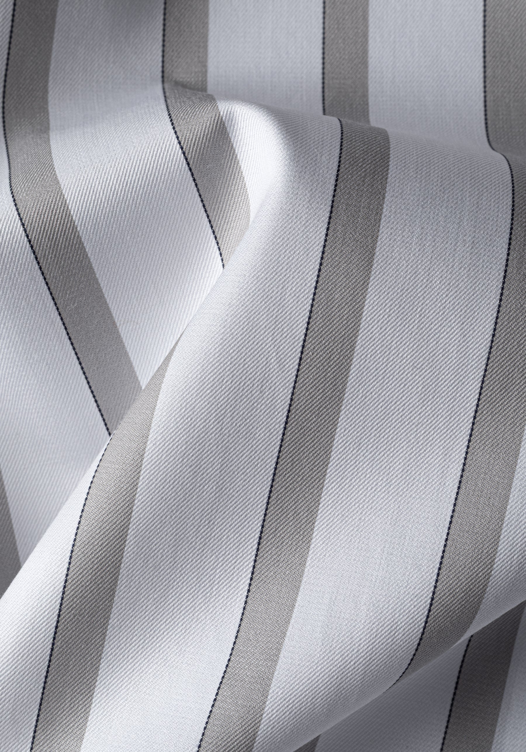 Lunar Grey Stripe Signature Twill Shirt
