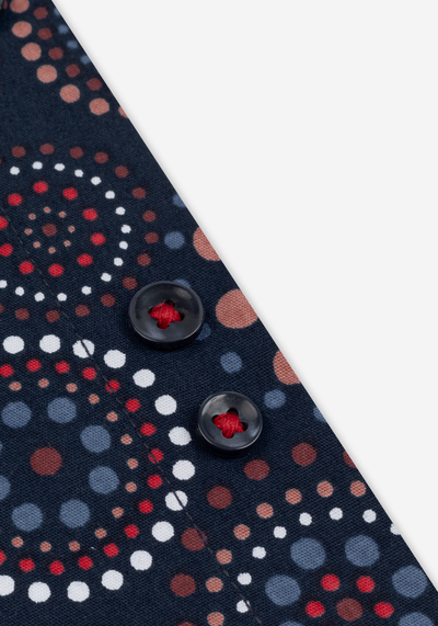 Parti-Colored Printed Poplin Shirt