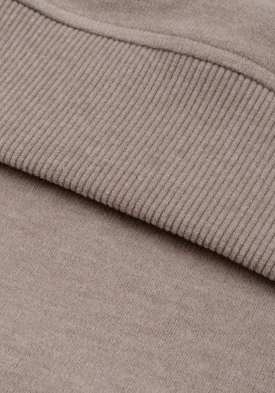 Fawn Beige Cotton Sweatshirt