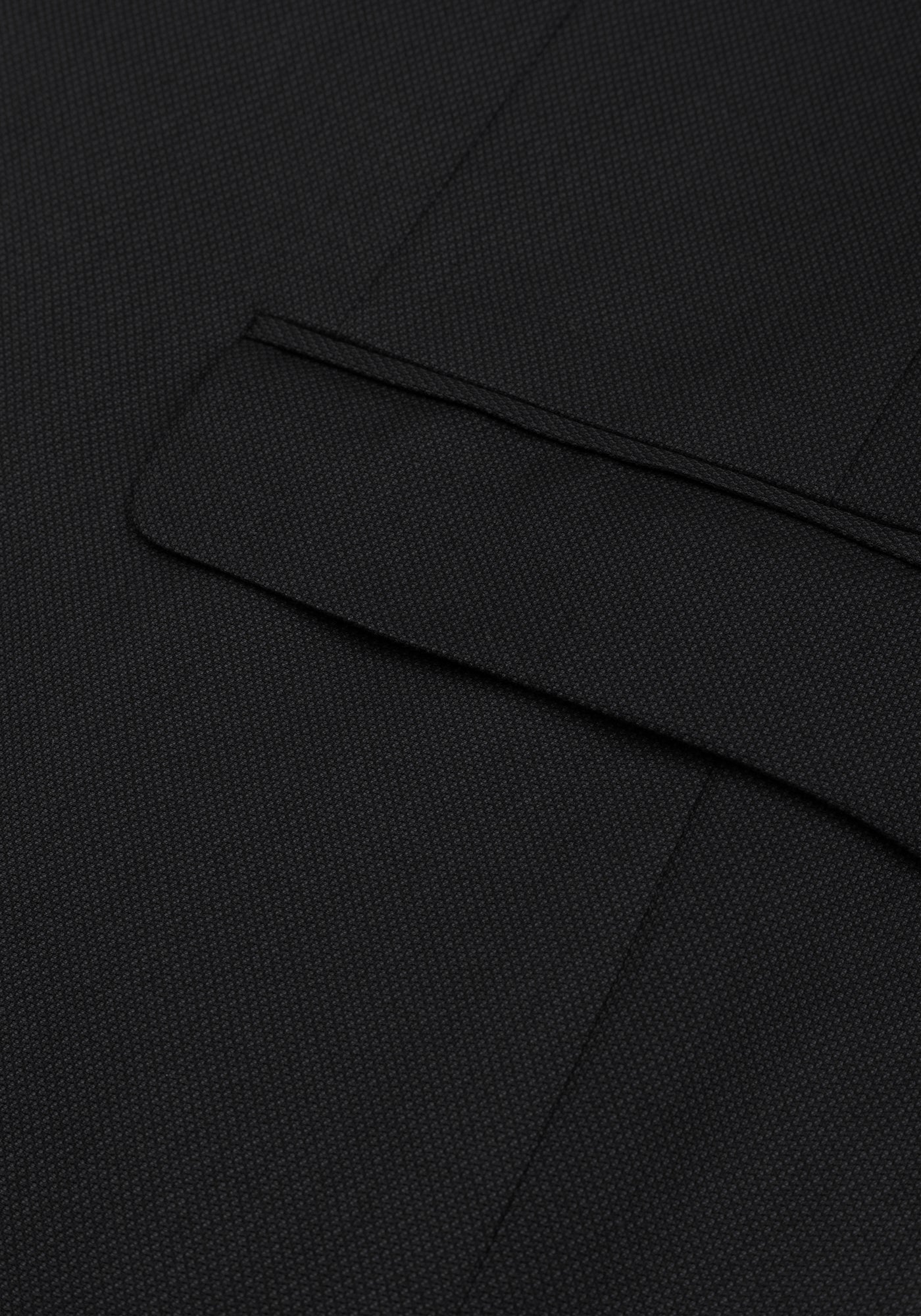 Obsidian Black Dotted Poly Suit