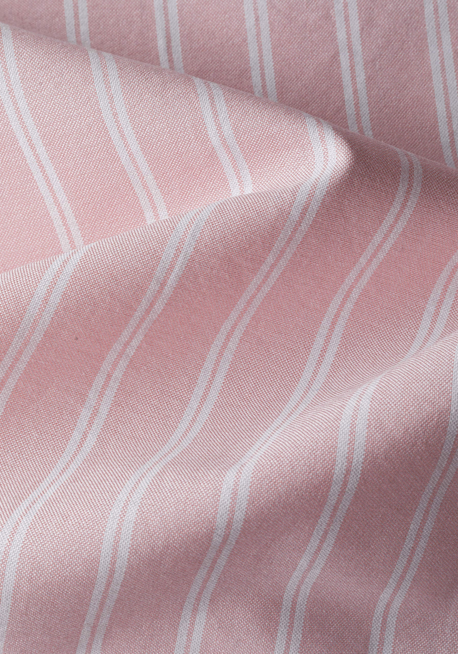 Blush Pink Stripe Heavy Oxford Shirt