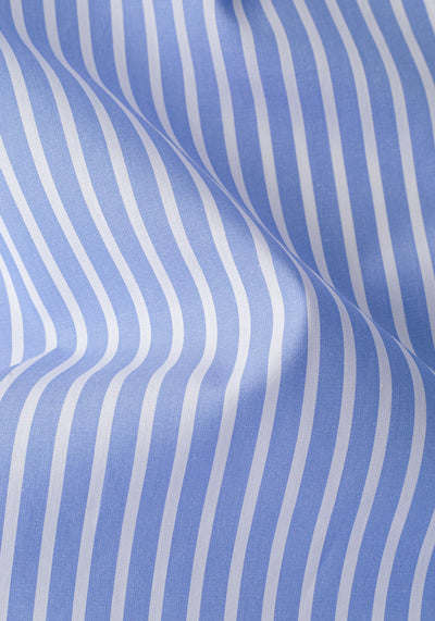 Lagoon Blue Stripe Poplin Shirt