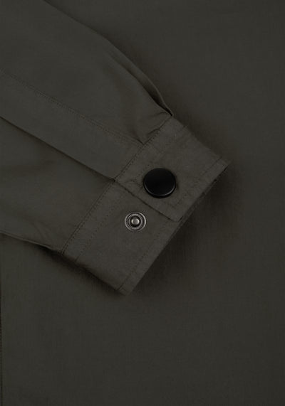 Shadow Olive Paper Touch Overshirt