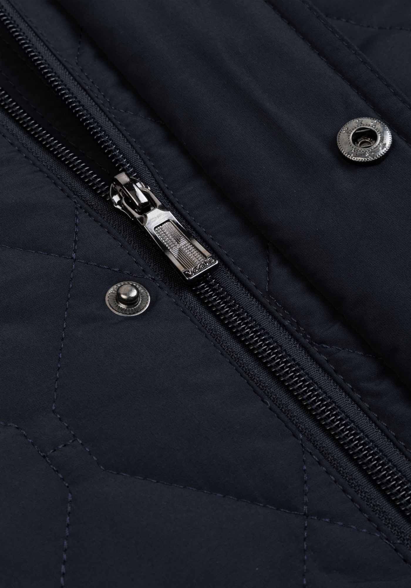 Classic Navy Puff-Tech Quilted Jacket