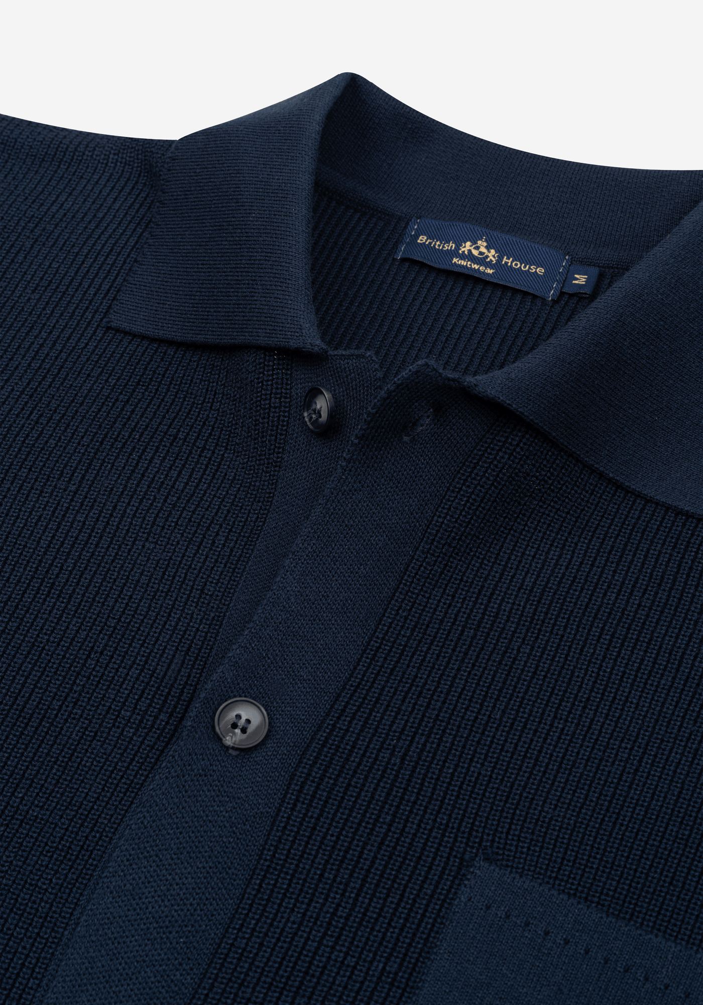 Solid Navy Heavy Knitted Cardigan
