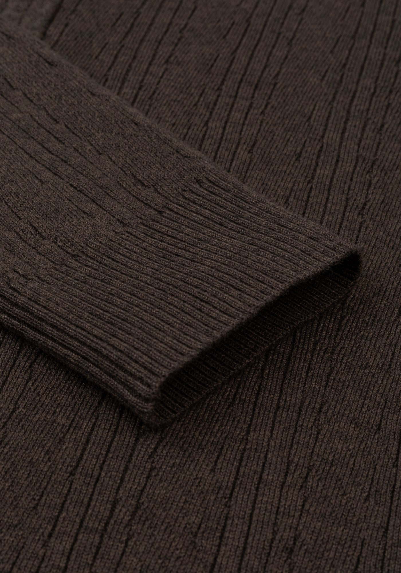 Cliff Brown Double-Zipped Merino Wool Blend Pullover