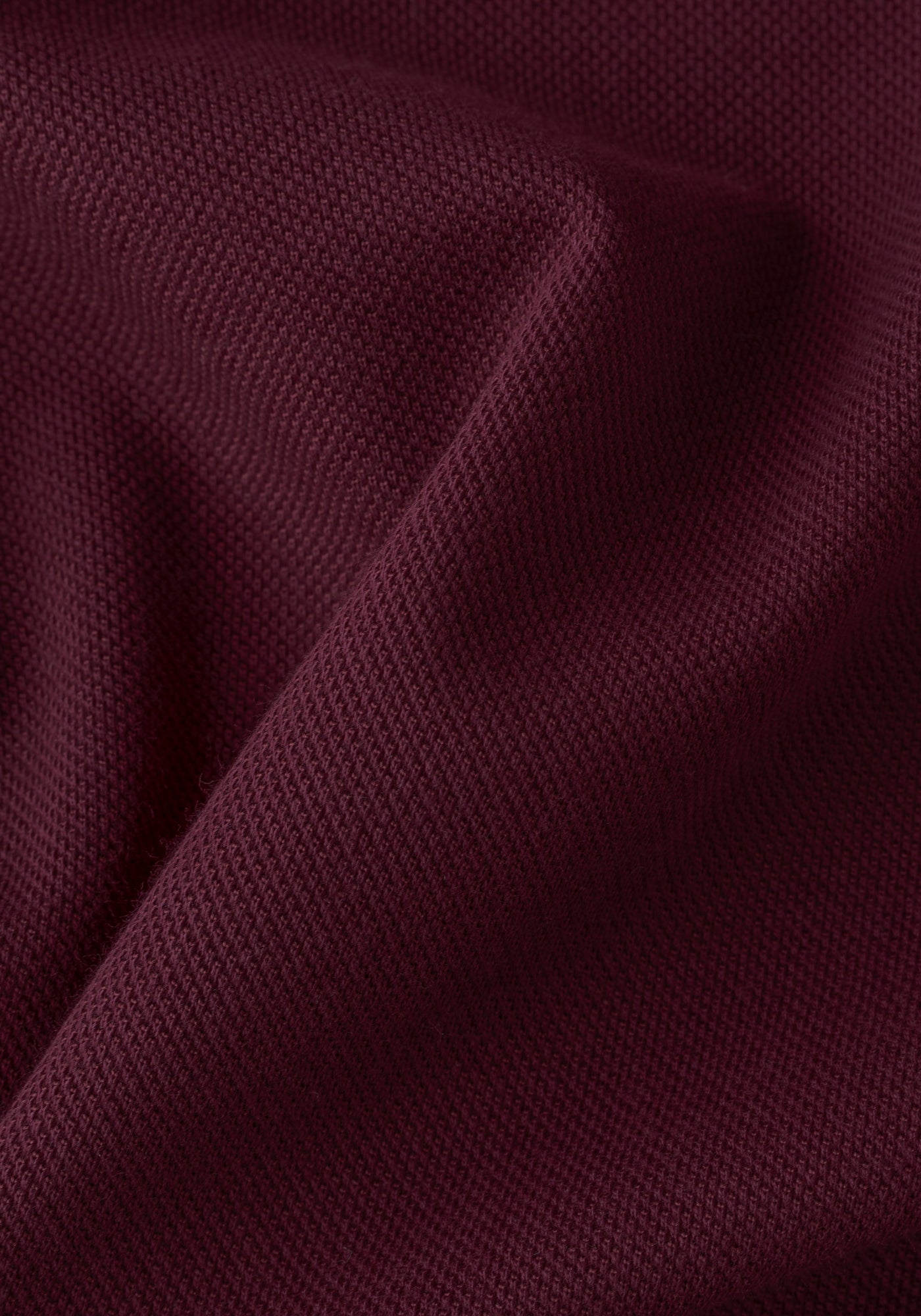 Deep Burgundy Cotton Polo Shirt