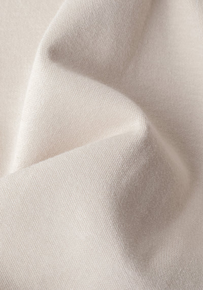Ivory Beige Cotton Short