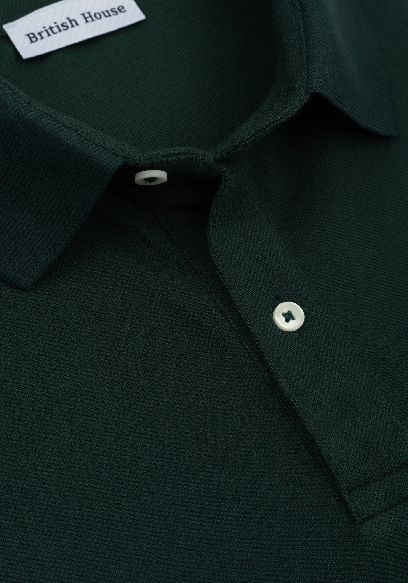 Forest Green Cotton Polo Shirt