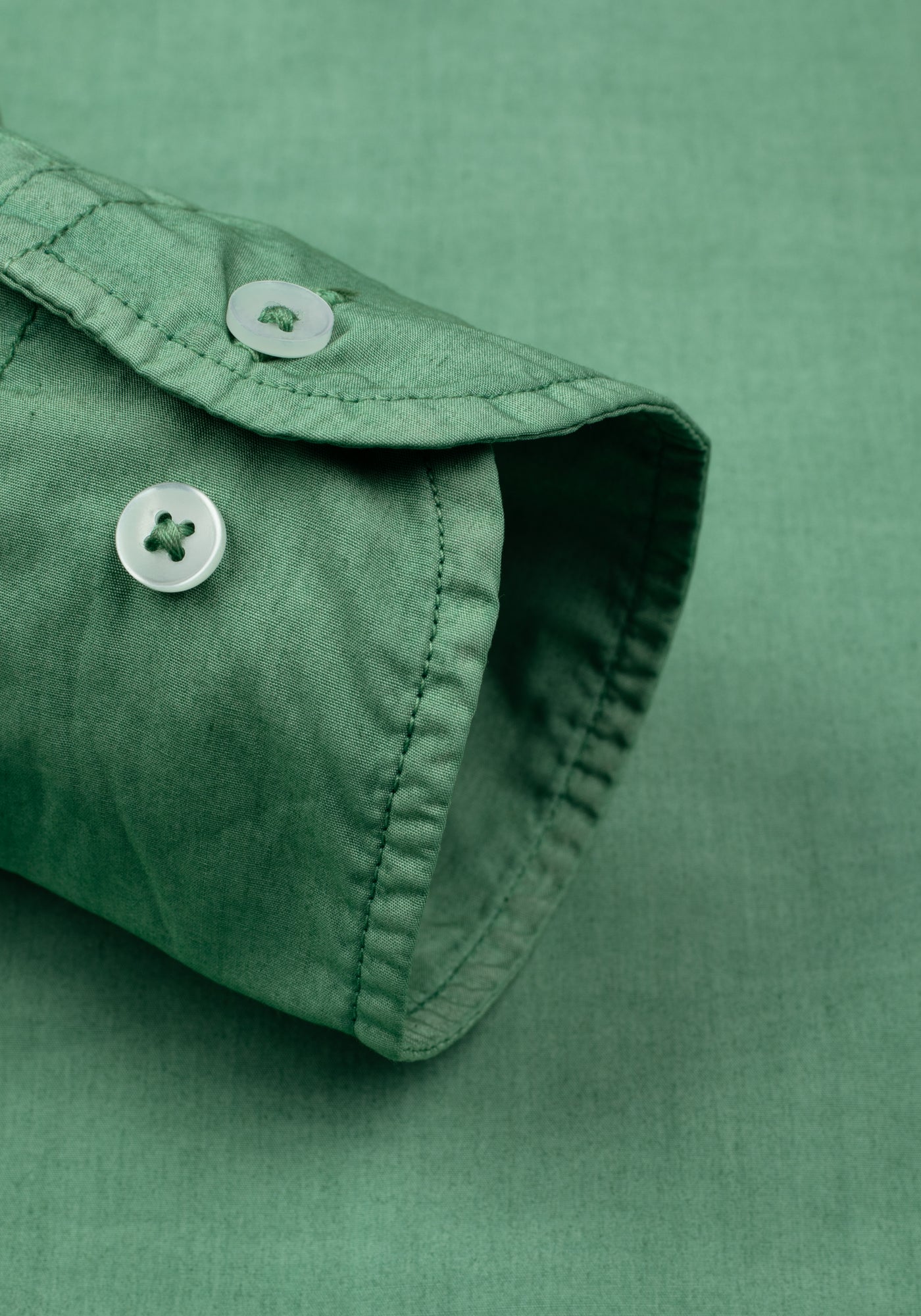 Jungle Green Piece-Dyed Shirt