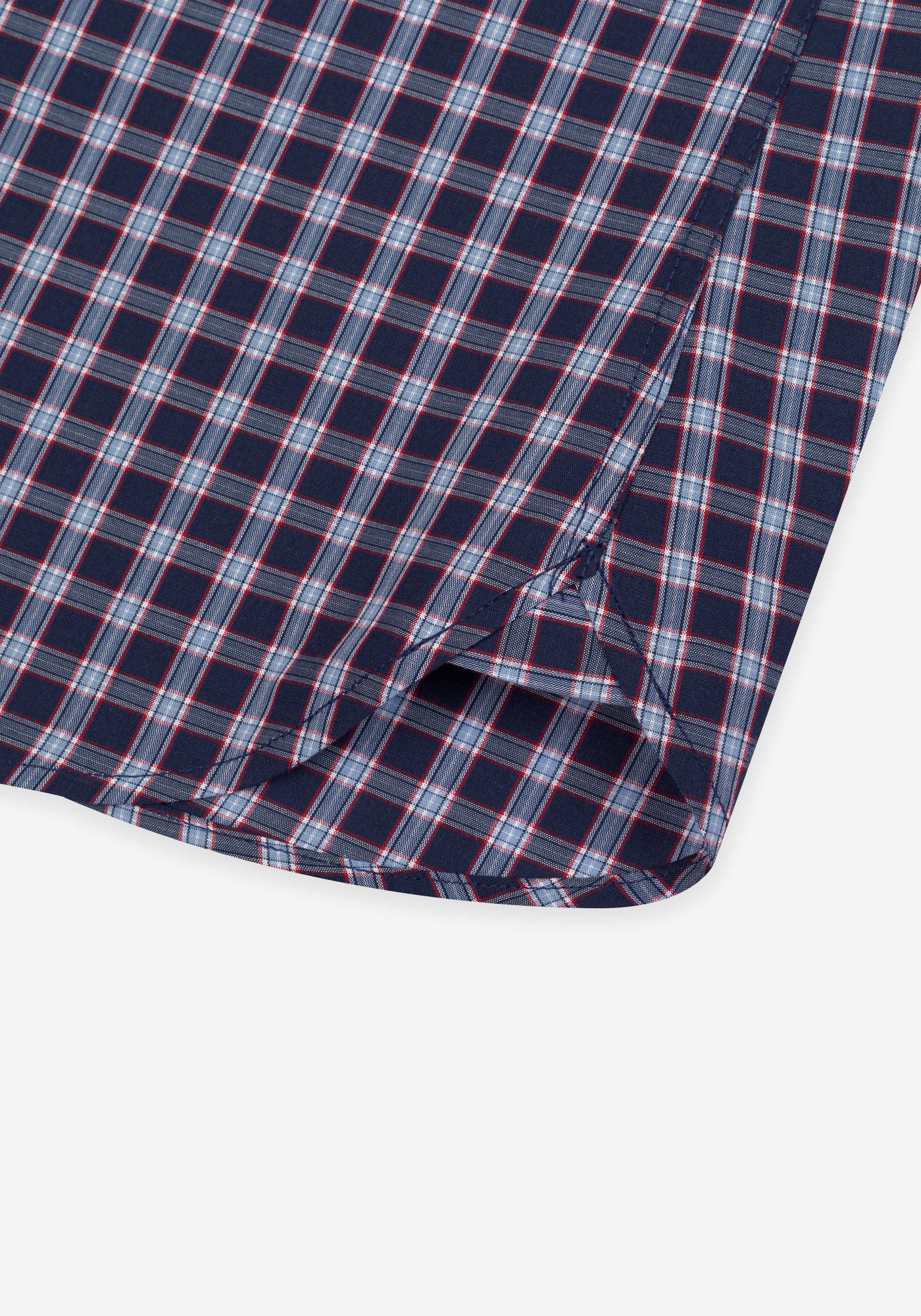 Galaxy Navy Checked Oxford Shirt