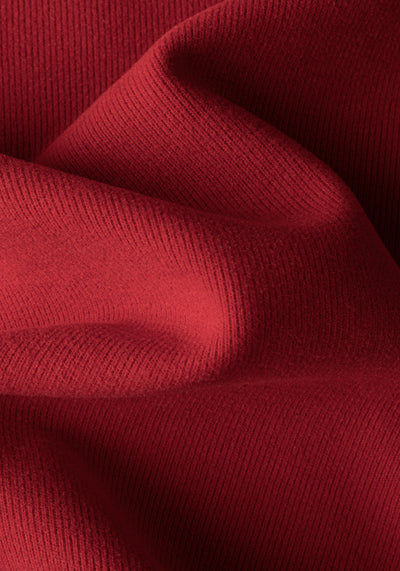 Firebrick Red Cotton Sweatshirt