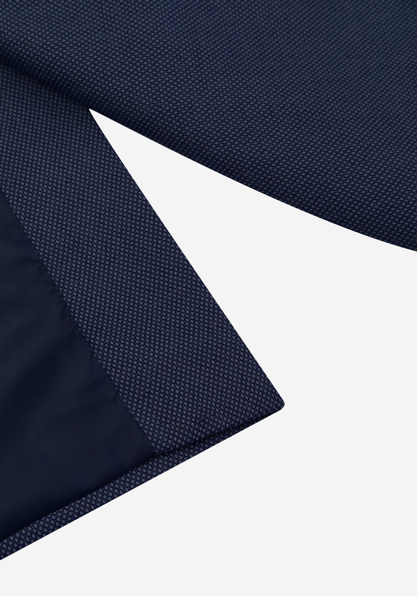 Atlantic Navy Dotted Poly Suit