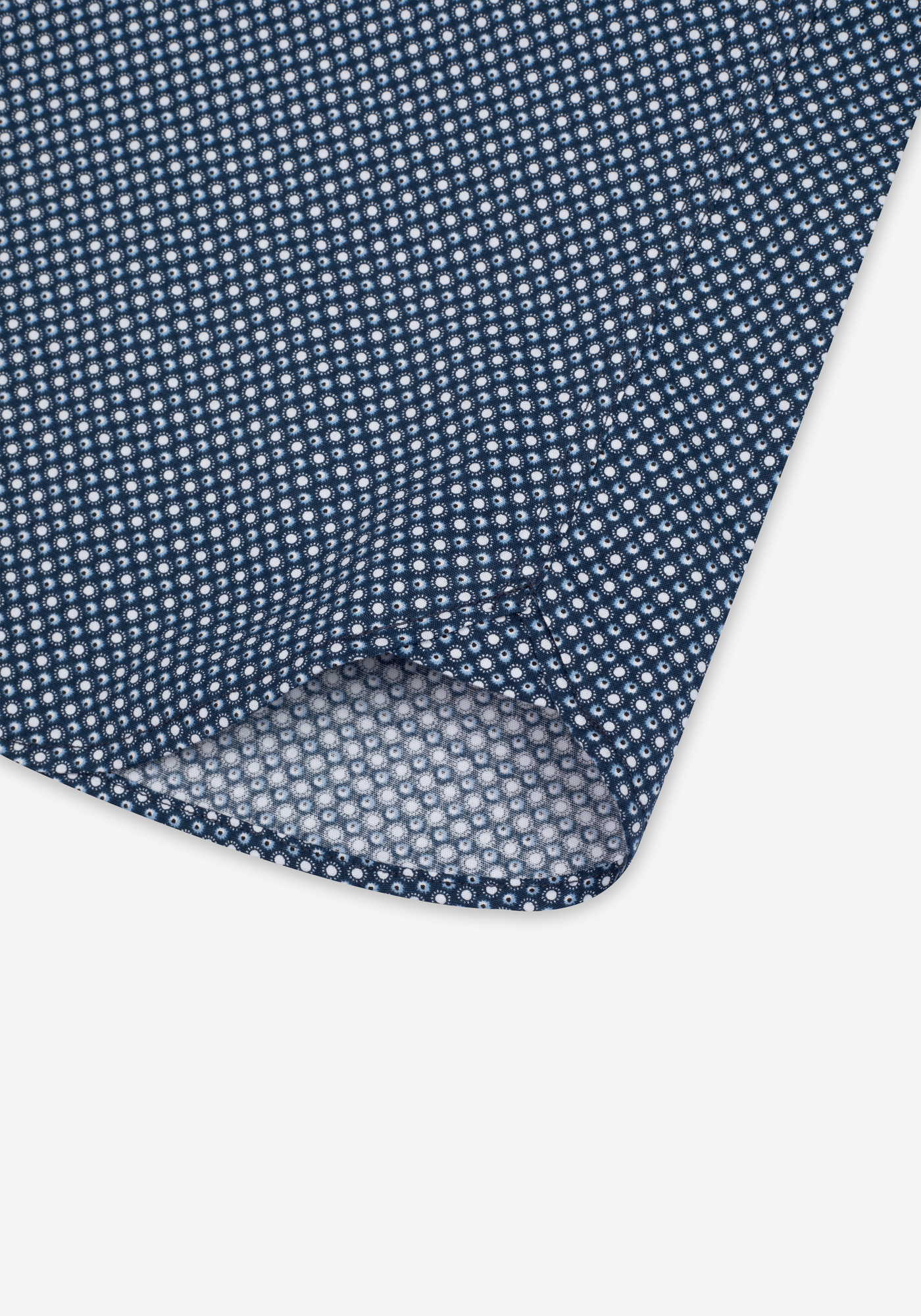 Dusk Navy Printed Poplin Shirt