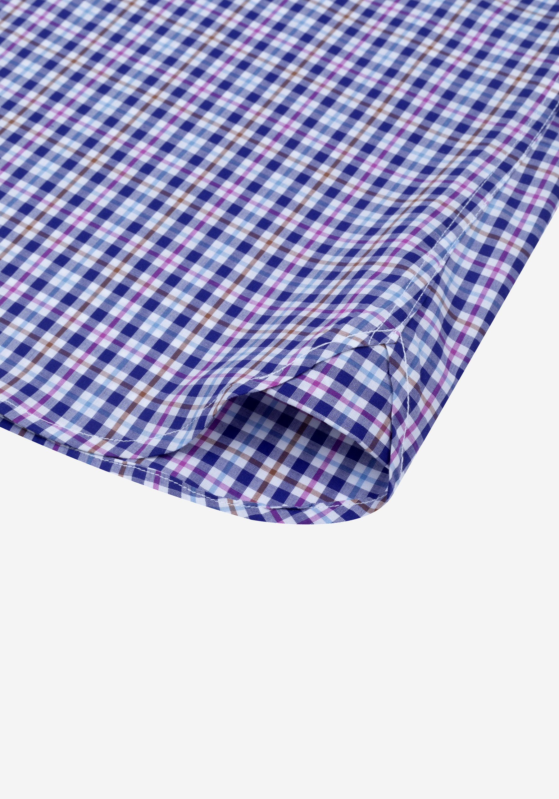 Deep Navy Checked Oxford Shirt