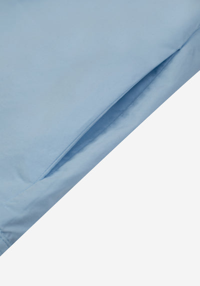Powder Blue Paper Touch Overshirt
