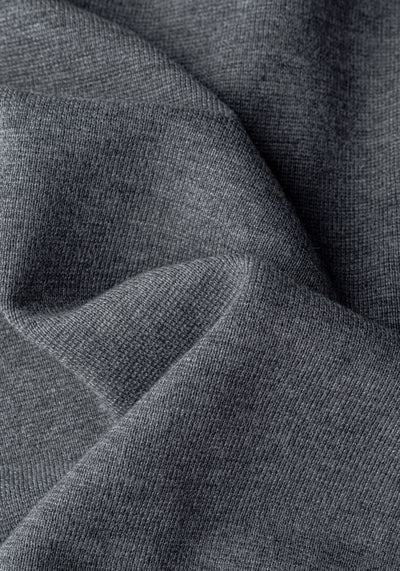 Eclipse Grey Merino Wool Blend Cardigan