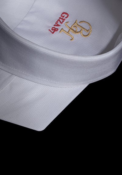 Giza 87 Cotton Imperial White Basket Weave Shirt
