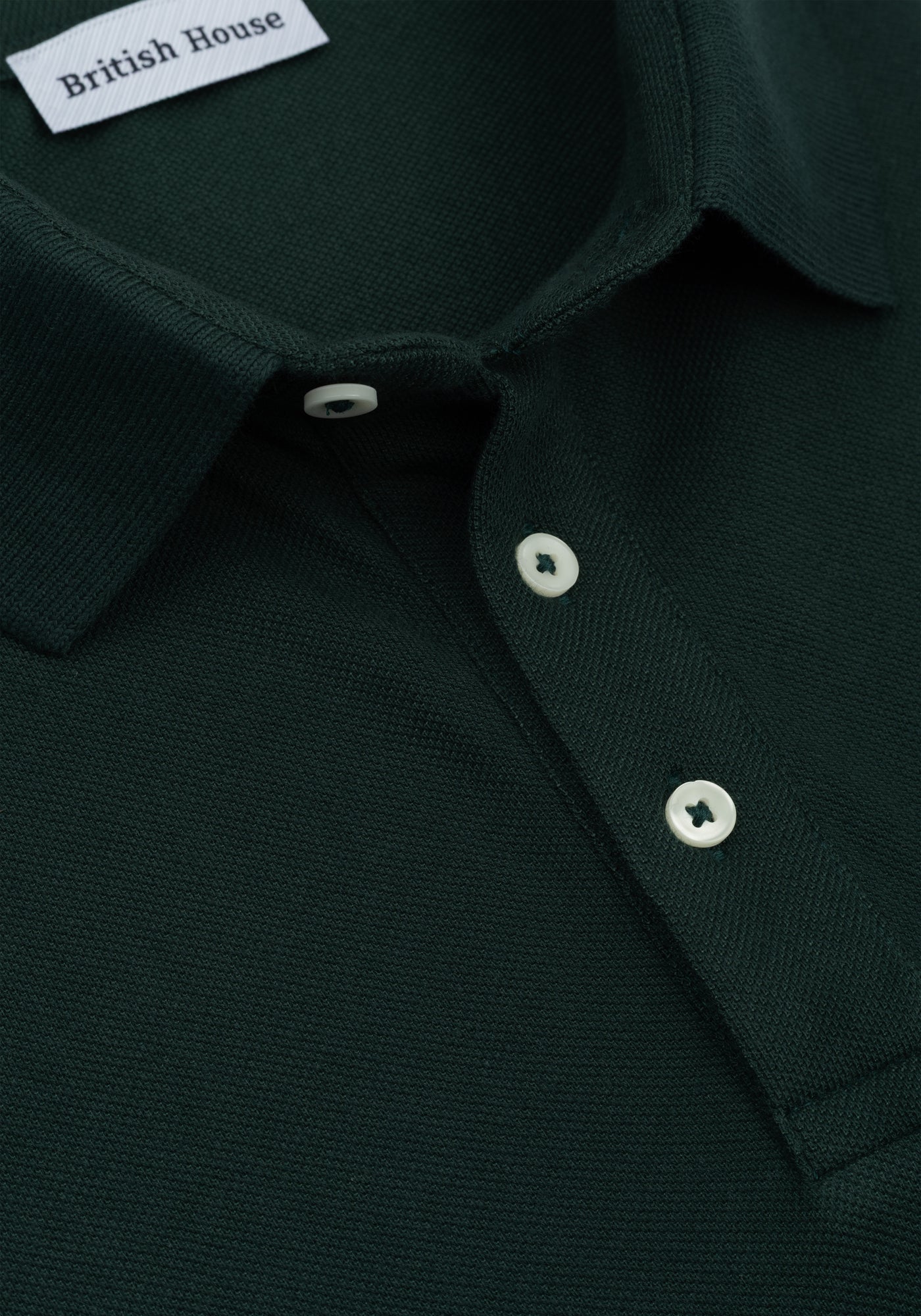 Forest Green Cotton Polo Shirt