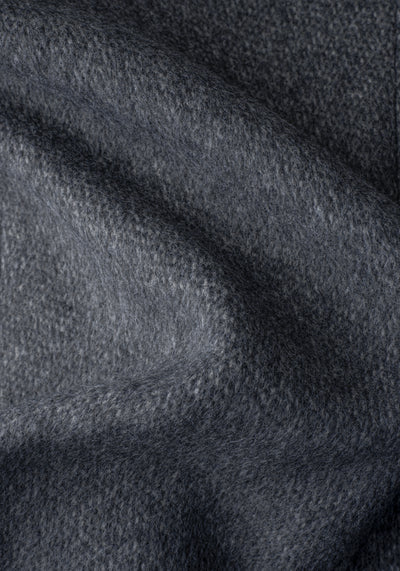 Ice Grey Double-Breasted Poly Coat