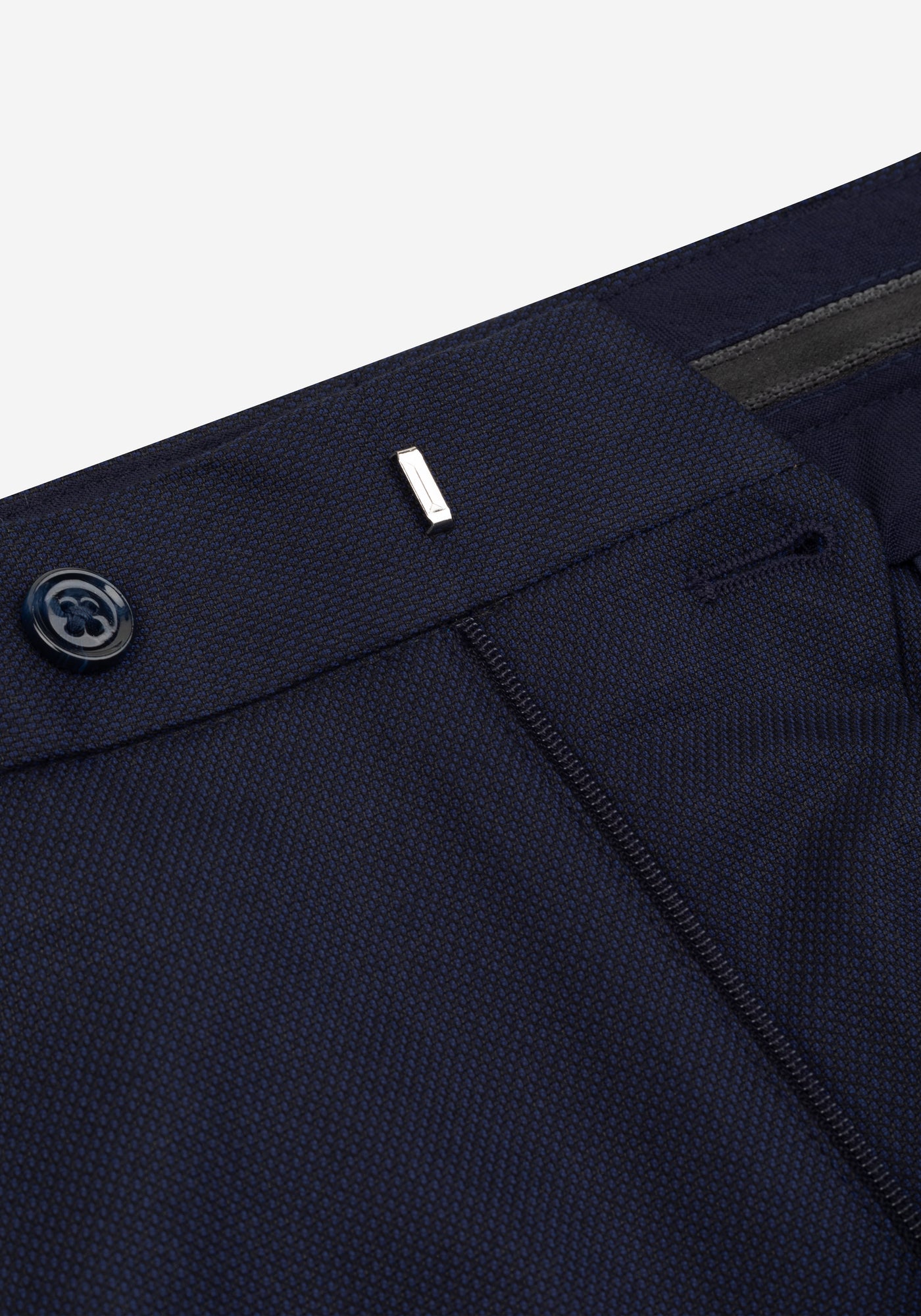 Nocturne Navy Dotted Poly Suit