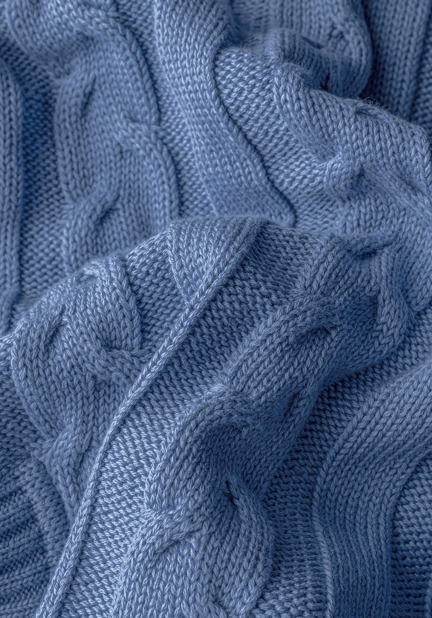 Cornflower Blue Heavy Knitted Cardigan