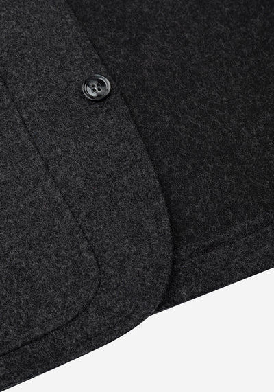 Skylight Grey Boiled Wool Jacket