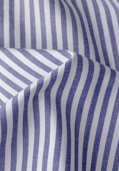 Indigo Blue Stripe Oxford Shirt