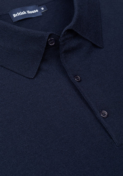 Ion Navy Merino Wool Blend Pullover