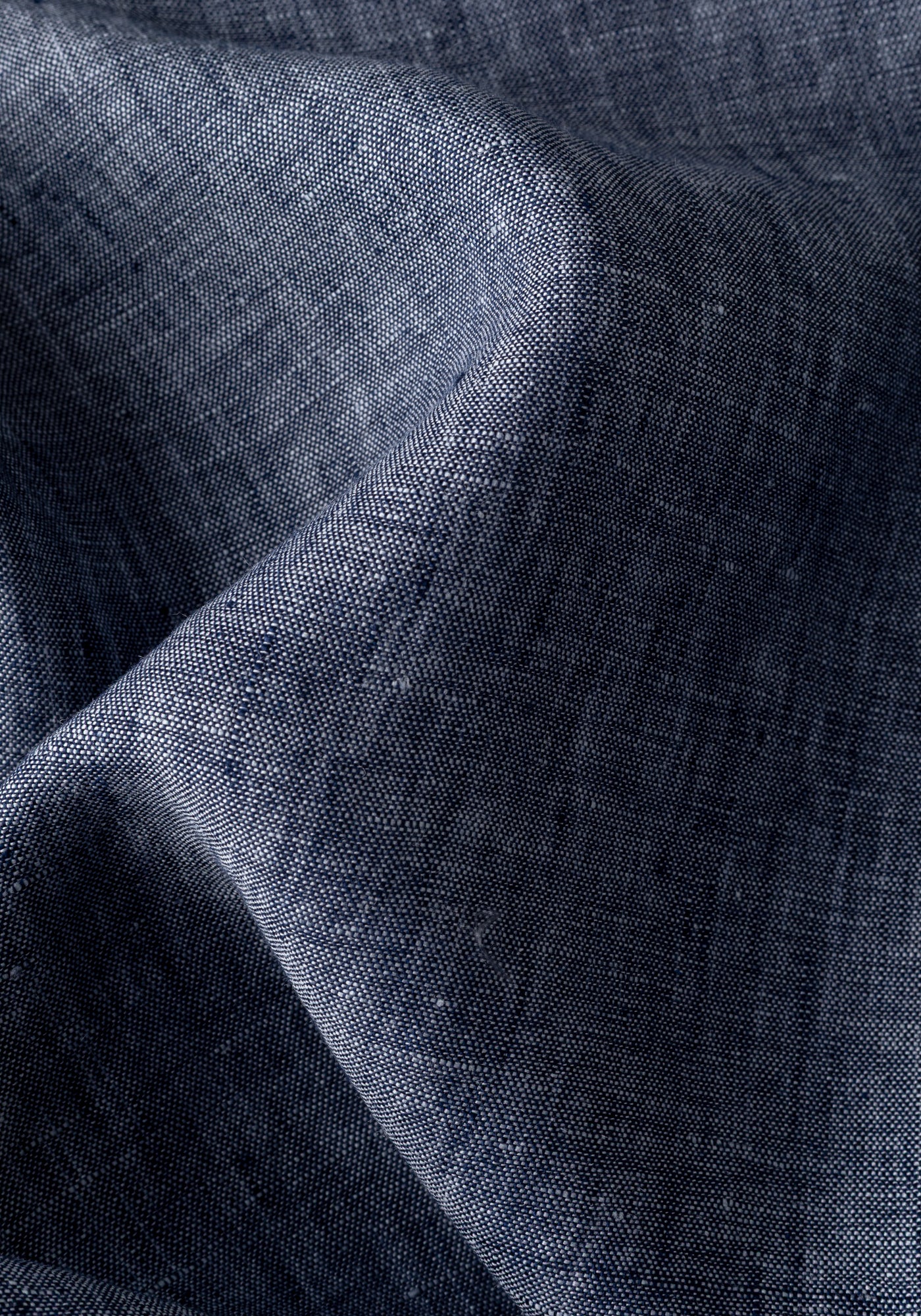 Charcoal Indigo Belgian Linen Shirt