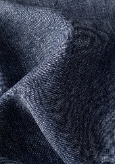 Charcoal Indigo Belgian Linen Shirt