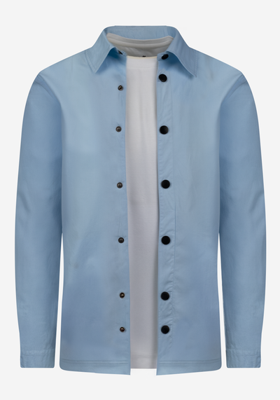 Powder Blue Paper Touch Overshirt