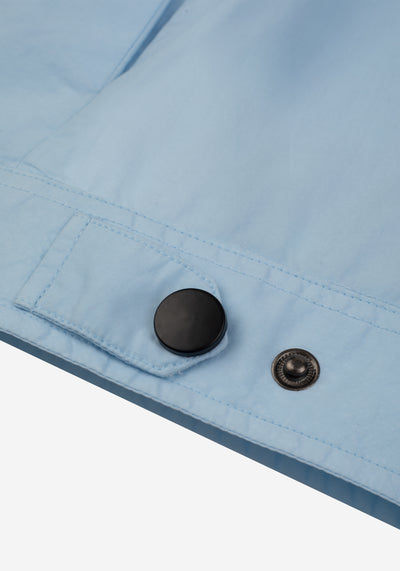 Powder Blue Paper Touch Overshirt