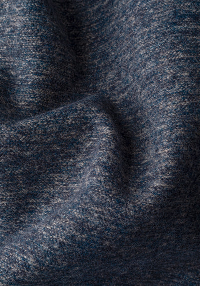 Dim Navy Double-Breasted Poly Coat