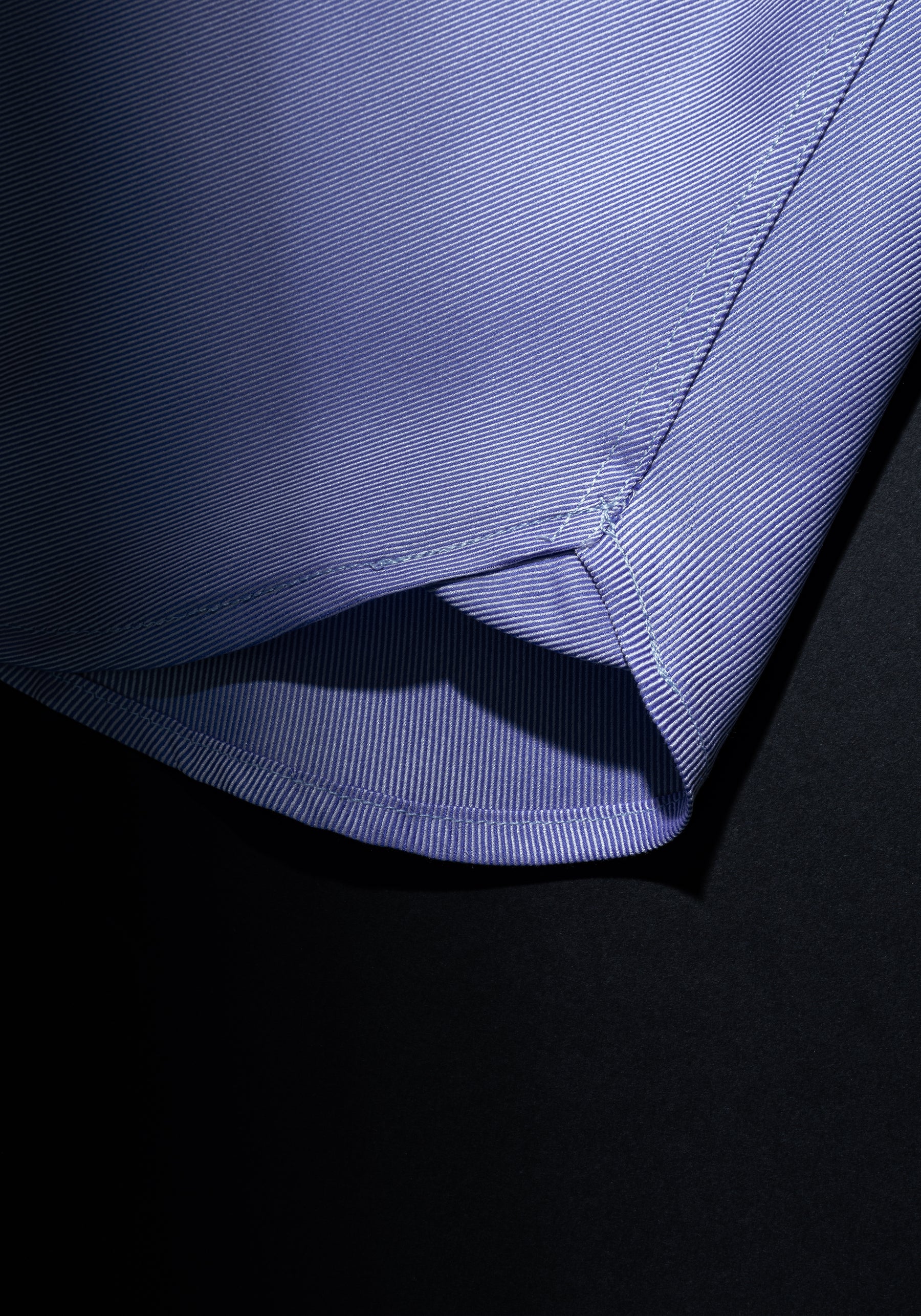 Giza 87 Cotton Silent Blue Stripe Fine Twill Shirt