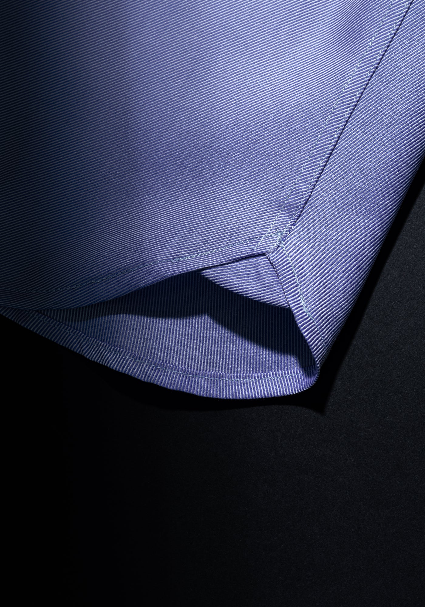 Giza 87 Cotton Silent Blue Stripe Fine Twill Shirt