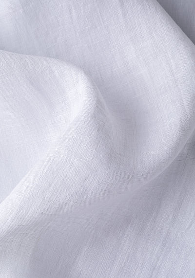 Cloud White Belgian Linen Shirt
