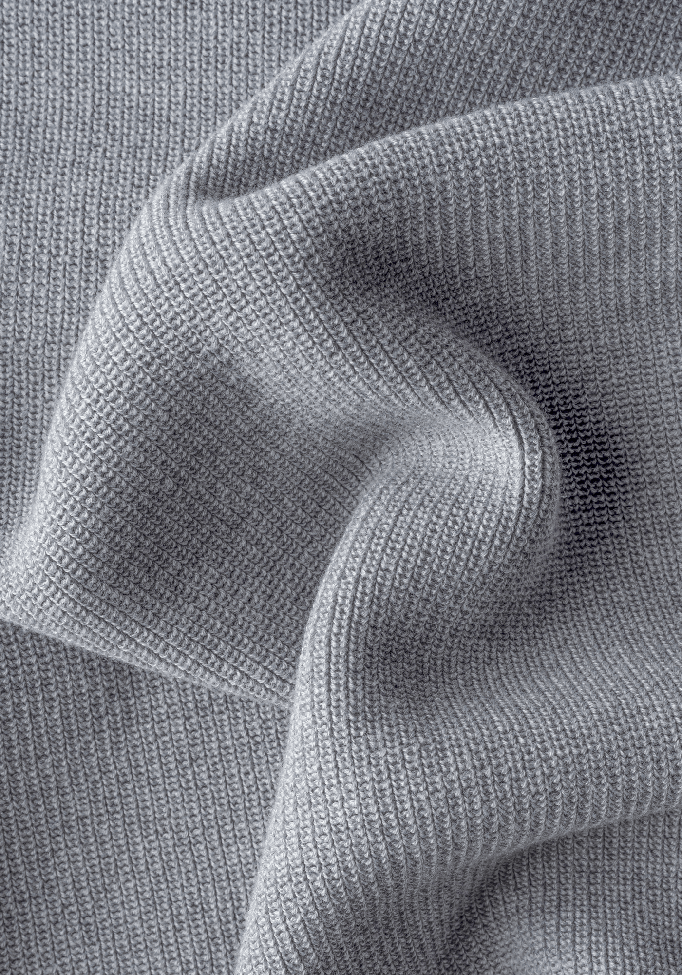 Mist Grey Heavy Knitted Cardigan