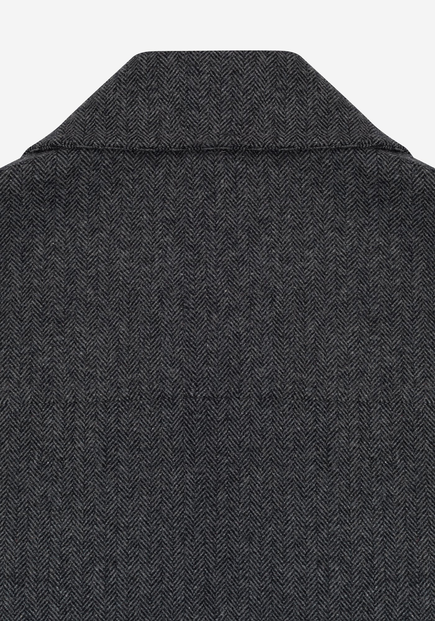 Anthracite Grey Wool-Blend Bomber Jacket