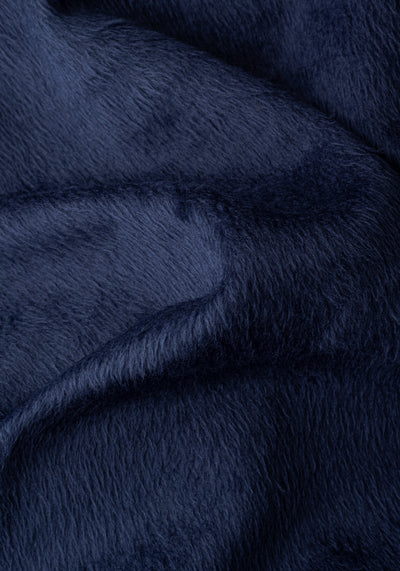 Phantom Navy Faux-Fur Sweatshirt