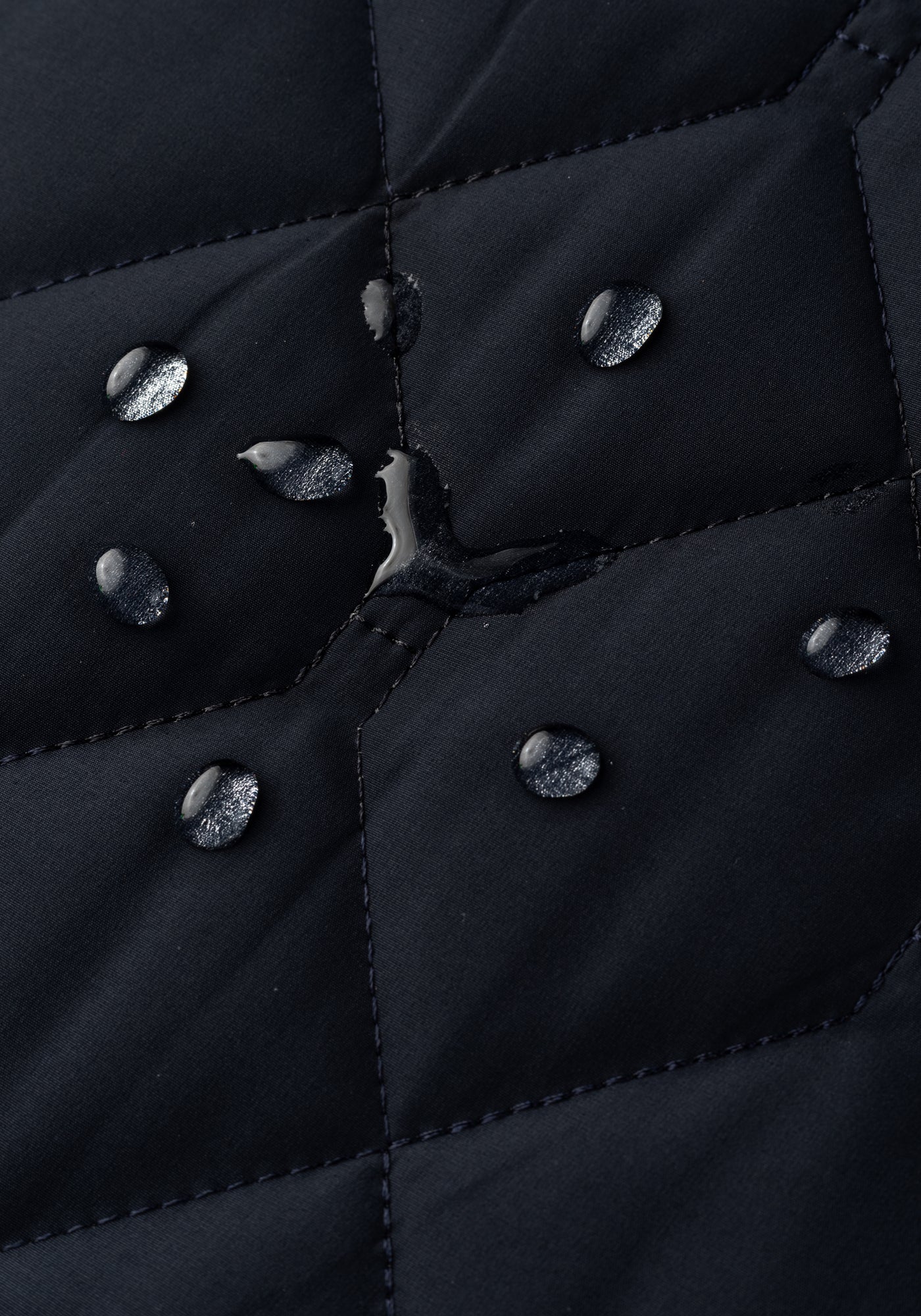 Classic Navy Puff-Tech Quilted Jacket